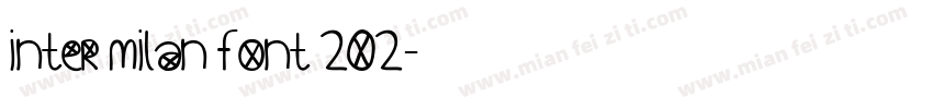 Inter milan font 202字体转换